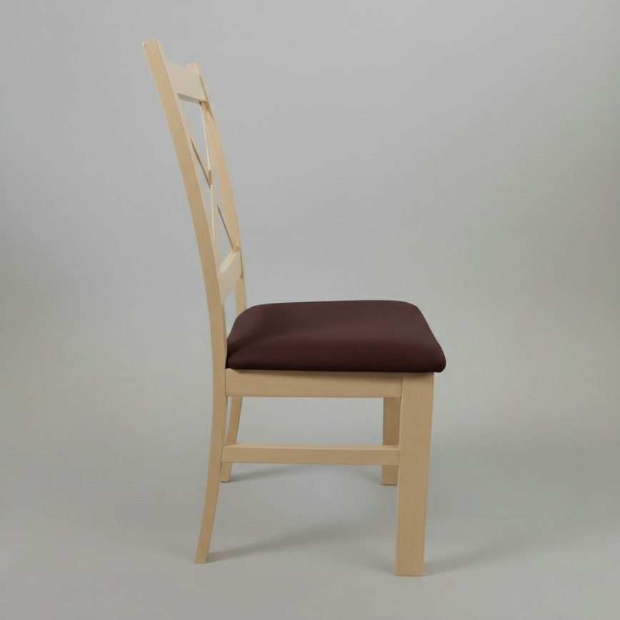 Cadeira de jantar NATE carvalho sonoma/marrom escuro