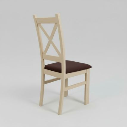 Cadeira de jantar NATE carvalho sonoma/marrom escuro