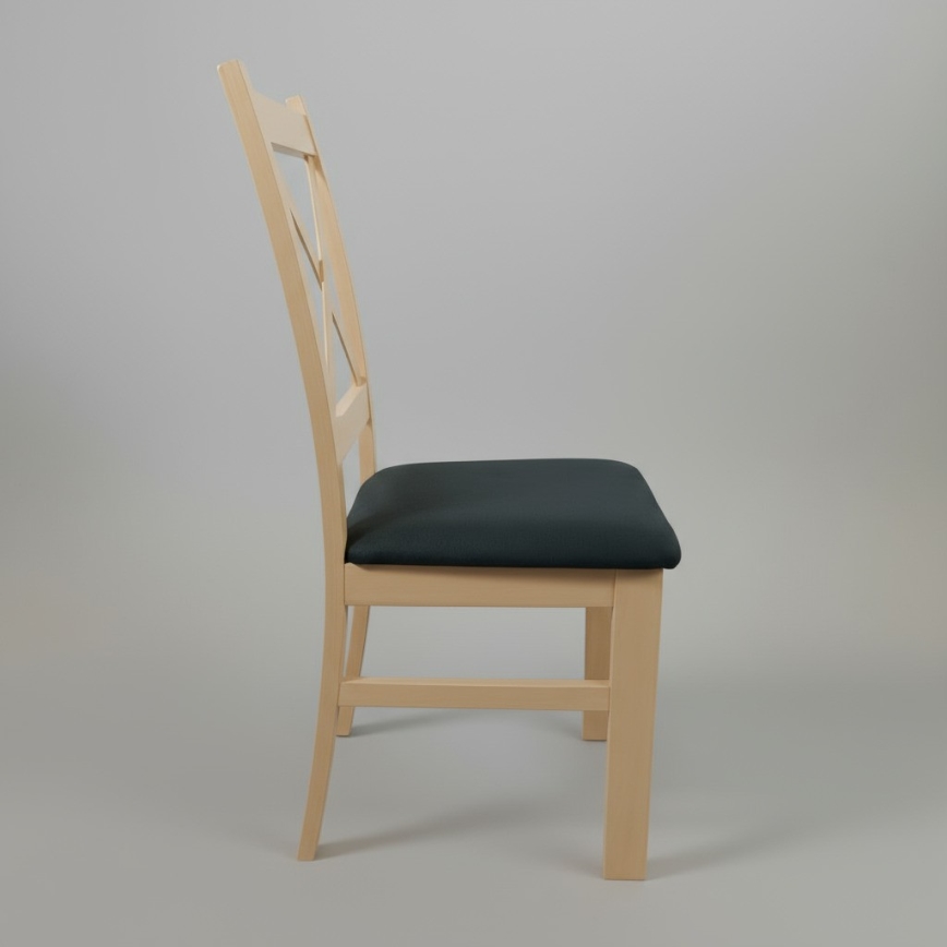 Cadeira de jantar NATE carvalho sonoma/preto