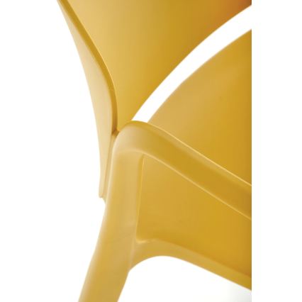 Cadeira de jantar RIDUS 1 peça amarela