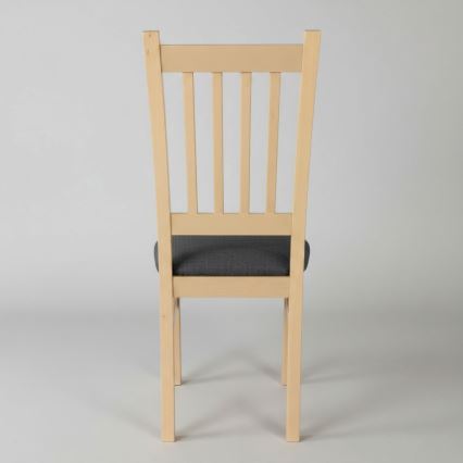 Cadeira de jantar SIMON carvalho/cinzento escuro