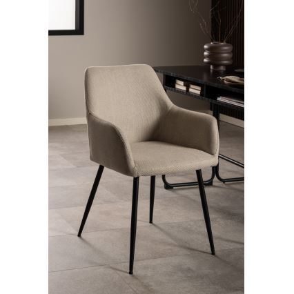 Cadeira de jantar com braços TANYA 1 unidade bege