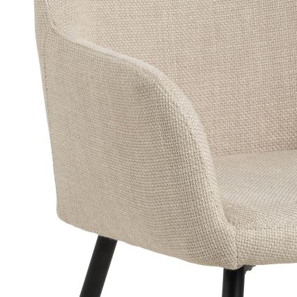 Cadeira de jantar com braços TANYA 1 unidade bege