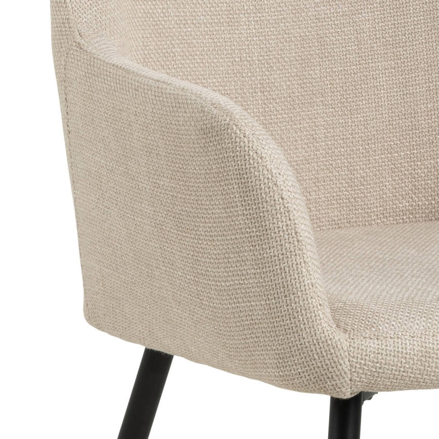 Cadeira de jantar com braços TANYA 1 unidade bege