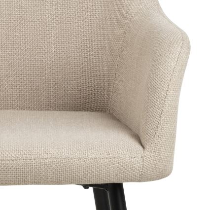 Cadeira de jantar com braços TANYA 1 unidade bege