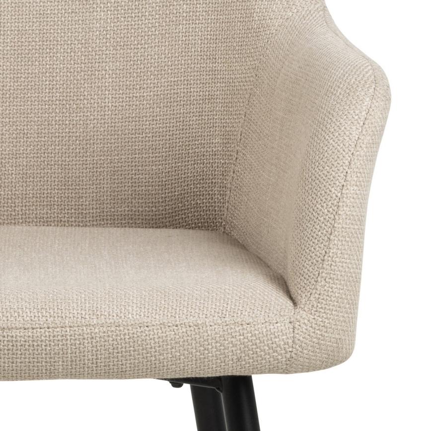 Cadeira de jantar com braços TANYA 1 unidade bege