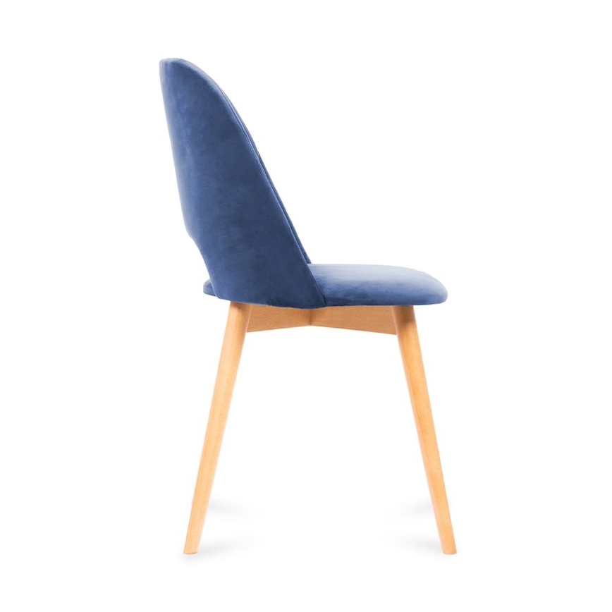 Cadeira de jantar TINO 86x48 cm azul escuro/carvalho claro