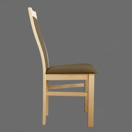 Cadeira de jantar ZOE carvalho/castanho escuro