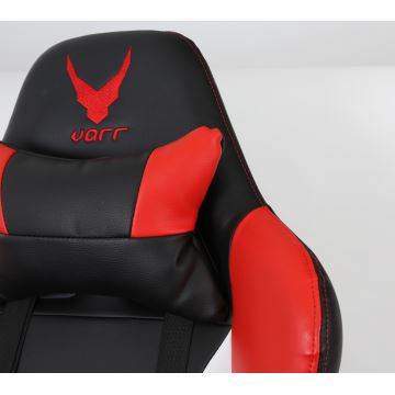 Cadeira de jogo VARR Silverstone preto/vermelho