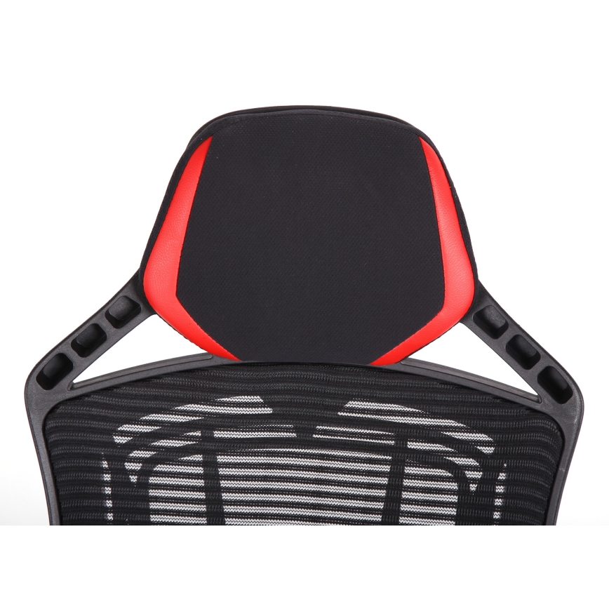 Cadeira de jogo VARR Spider preto/vermelho