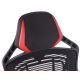 Cadeira de jogo VARR Spider preto/vermelho