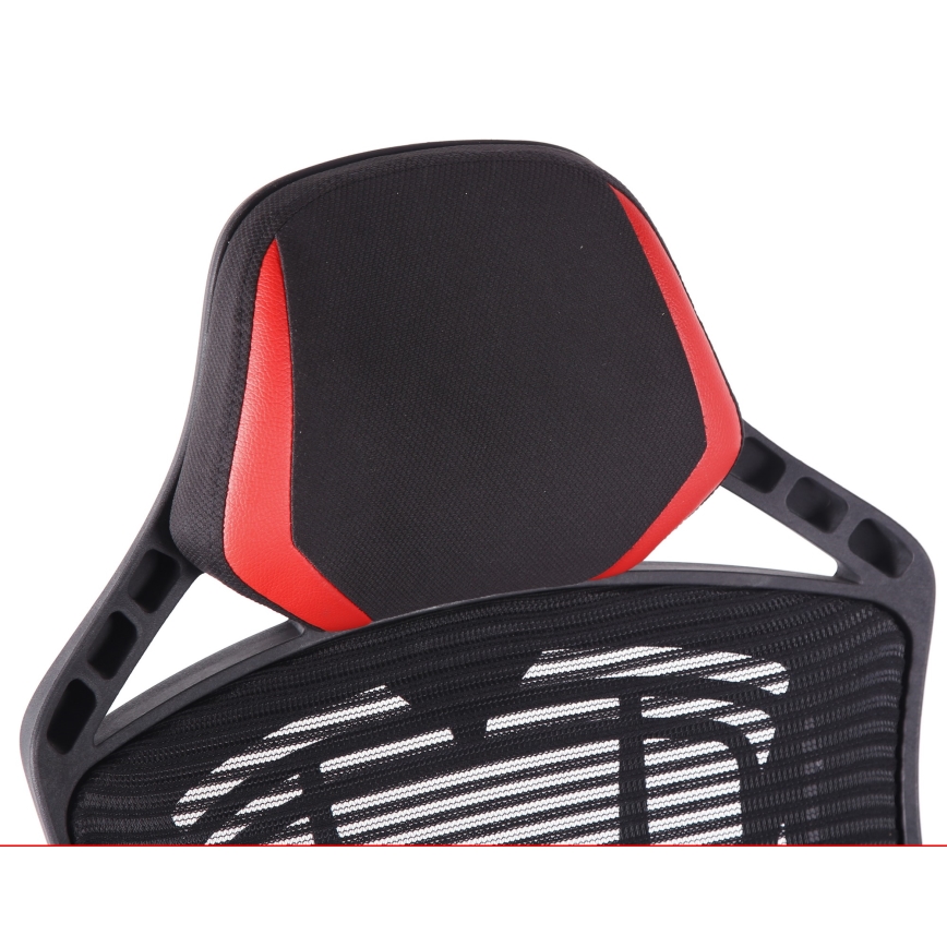 Cadeira de jogo VARR Spider preto/vermelho