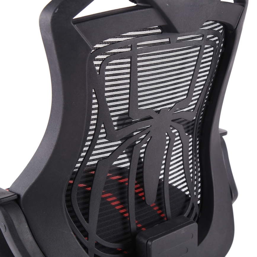 Cadeira de jogo VARR Spider preto/vermelho