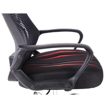 Cadeira de jogo VARR Spider preto/vermelho