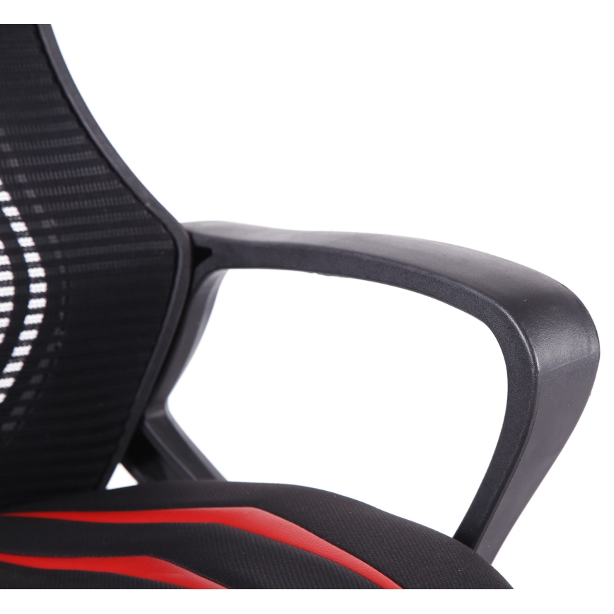 Cadeira de jogo VARR Spider preto/vermelho