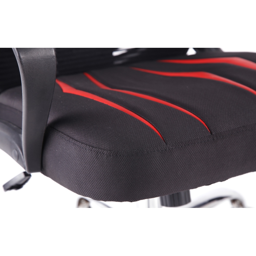 Cadeira de jogo VARR Spider preto/vermelho