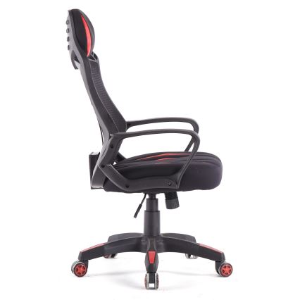 Cadeira de jogo VARR Spider preto/vermelho