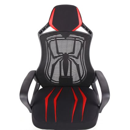 Cadeira de jogo VARR Spider preto/vermelho