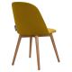 Cadeira de refeição BAKERI 86x48 cm amarelo/faia