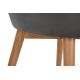 Cadeira de refeição BAKERI 86x48 cm cinzento/faia