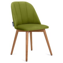 Cadeira de refeição BAKERI 86x48 cm verde claro/faia