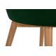 Cadeira de refeição BAKERI 86x48 cm verde escuro/faia