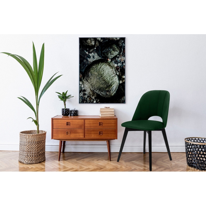 Cadeira de refeição BOVIO 86x48 cm verde escuro/faia