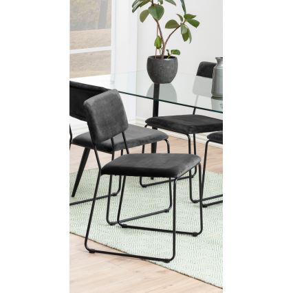 Cadeira de refeição COLE 1 unid. cinzento escuro