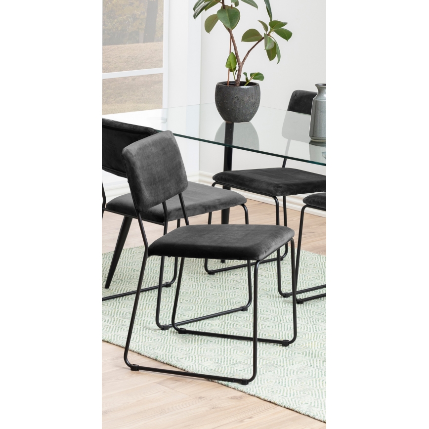 Cadeira de refeição COLE 1 unid. cinzento escuro