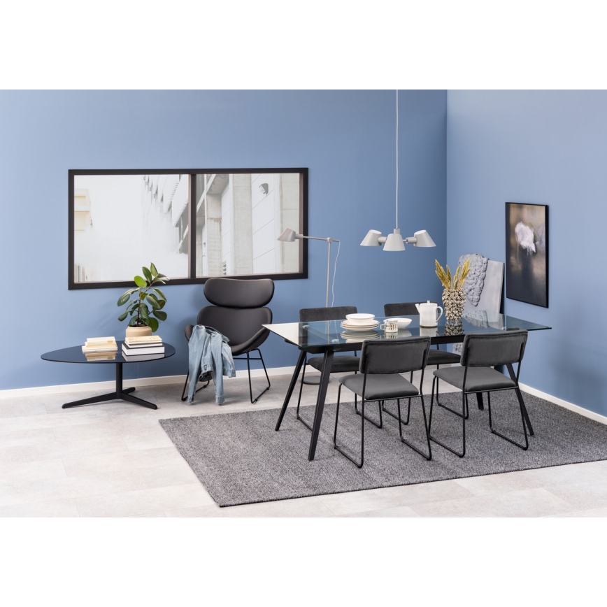 Cadeira de refeição COLE 1 unid. cinzento escuro