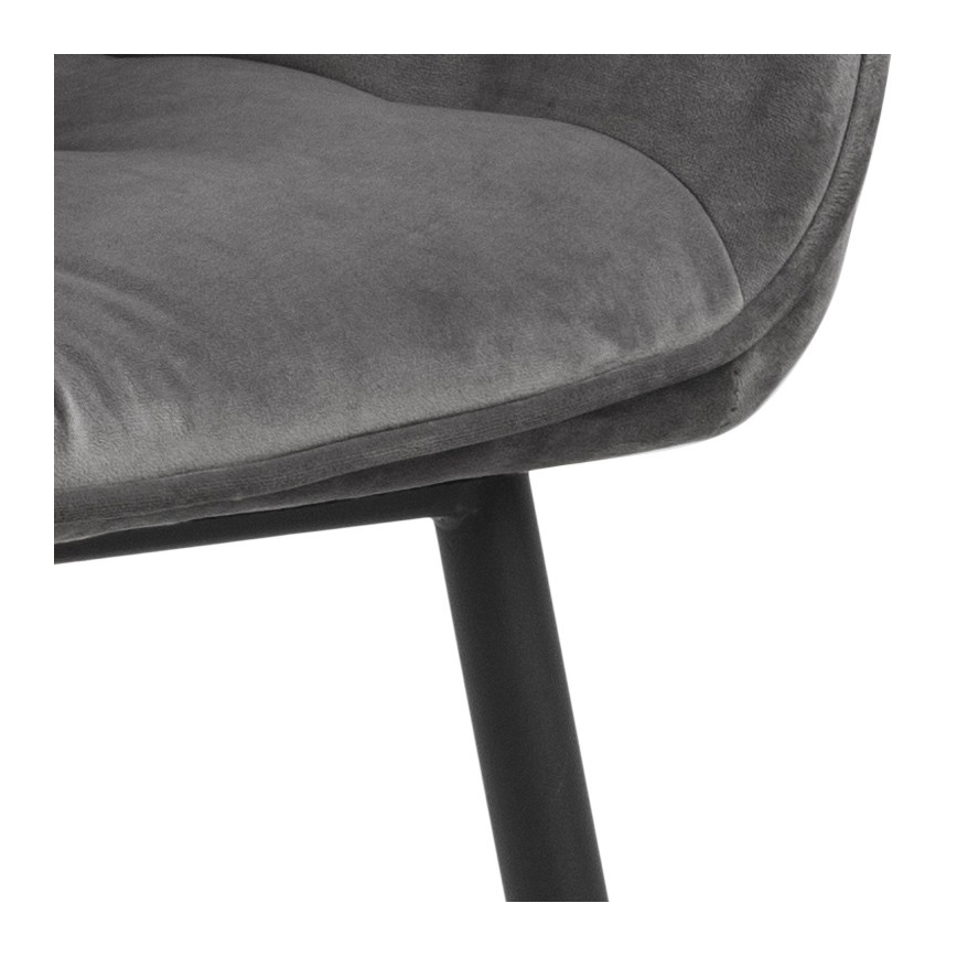 Cadeira de refeição com apoios de braços AYLIN 1 unid. cinzento escuro