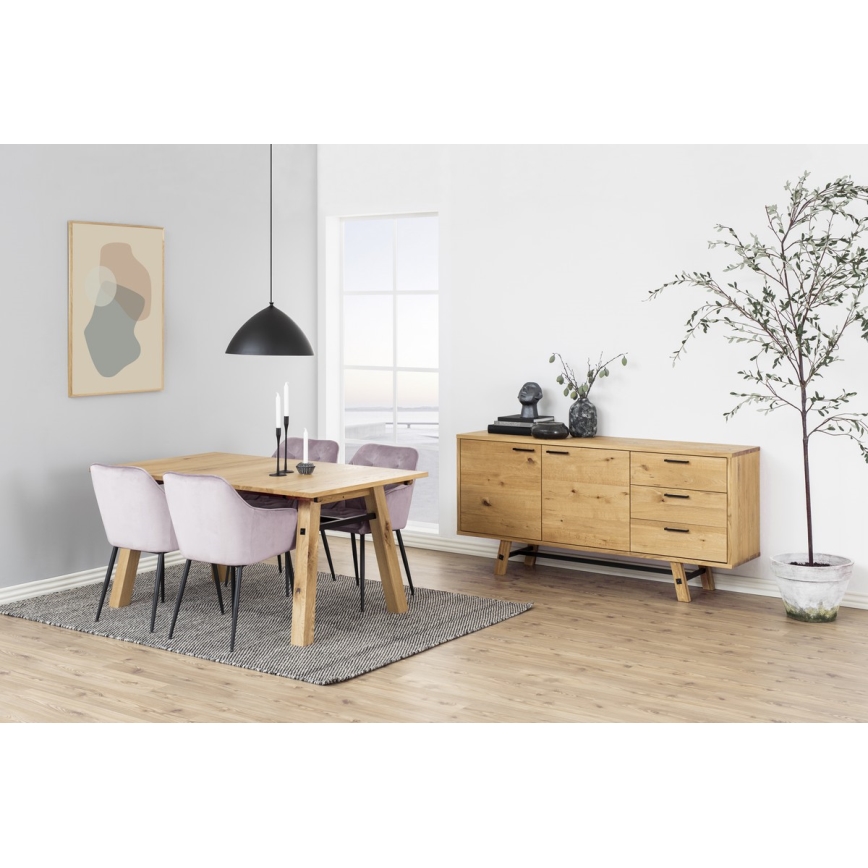 Cadeira de refeição com apoios de braços AYLIN 1 unid. rosa