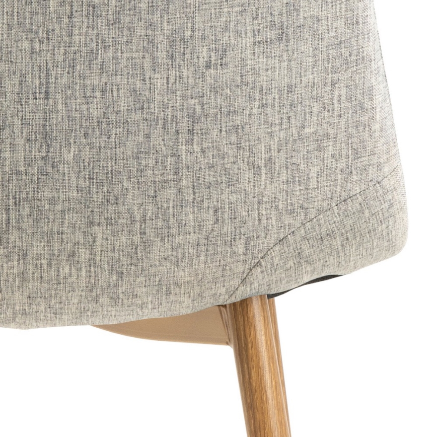 Cadeira de refeição KAIA 1 unid. cinzento claro/carvalho