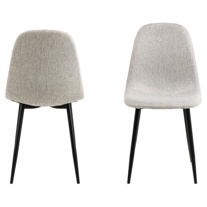 Cadeira de refeição KAIA 1 unid. cinzento claro