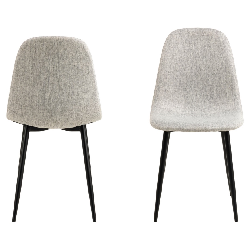 Cadeira de refeição KAIA 1 unid. cinzento claro