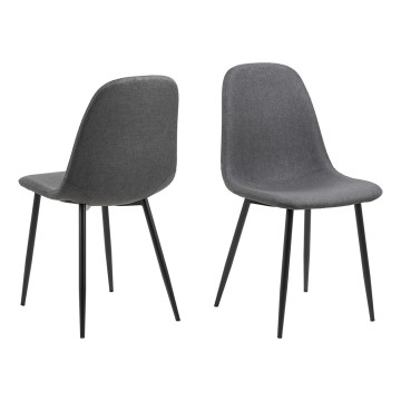 Cadeira de refeição KAIA 1 unid. cinzento escuro