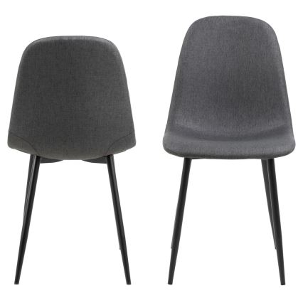 Cadeira de refeição KAIA 1 unid. cinzento escuro