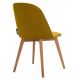 Cadeira de refeição RIFO 86x48 cm amarelo/faia