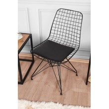 Cadeira de refeição TEL 80x53 cm preto