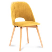 Cadeira de refeição TINO 86x48 cm amarelo/faia