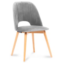 Cadeira de refeição TINO 86x48 cm cinzento/faia