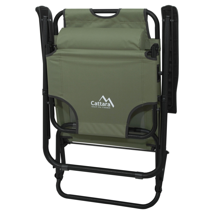 Cadeira dobrável ajustável verde/preto