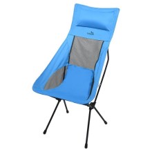 Cadeira dobrável de campismo azul 105 cm