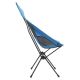 Cadeira dobrável de campismo azul 105 cm