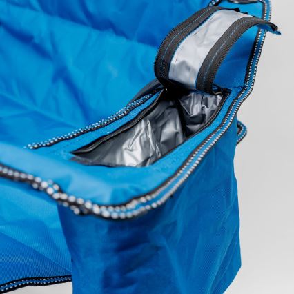 Cadeira dobrável de campismo azul