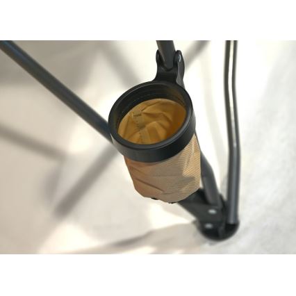 Cadeira dobrável de campismo castanho