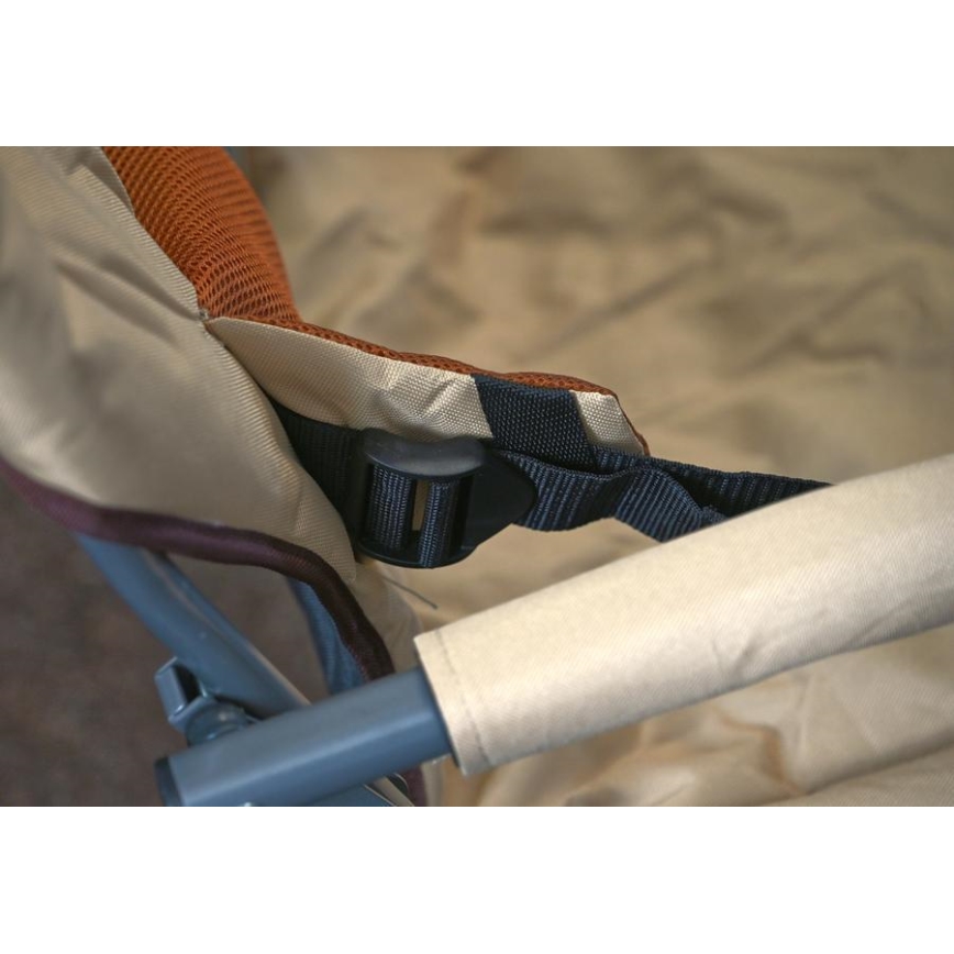 Cadeira dobrável de campismo castanho