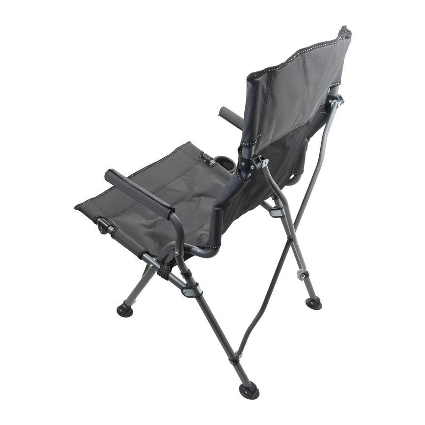 Cadeira dobrável de campismo cinzento