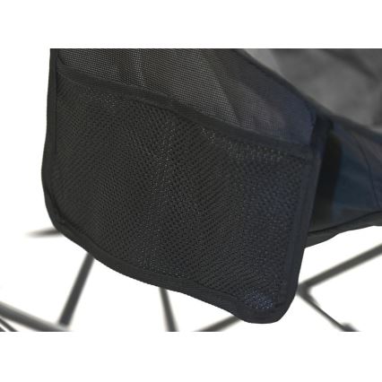 Cadeira dobrável de campismo cinzento