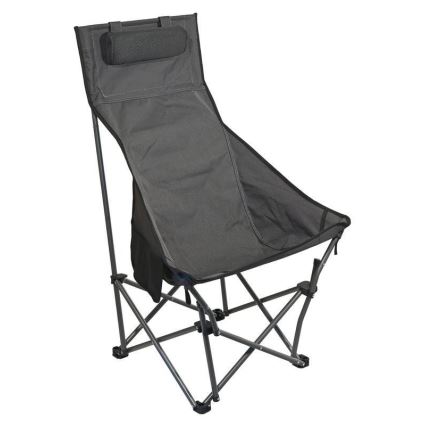 Cadeira dobrável de campismo cinzento
